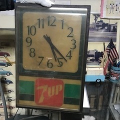 アメリカ輸入雑貨 掛け時計 セブンアップ