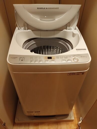 洗濯機 シャープ ES-GE6C 6kg
