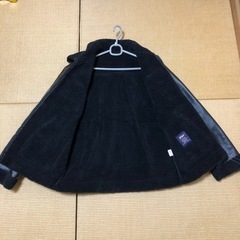 未使用タグ付き　ライダースハーフコート黒　Ｌサイズの画像