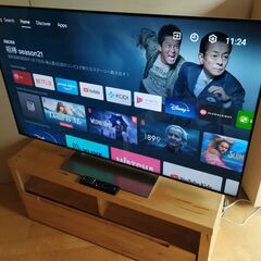 ソニー製4K55インチテレビとイケア製テレビ台