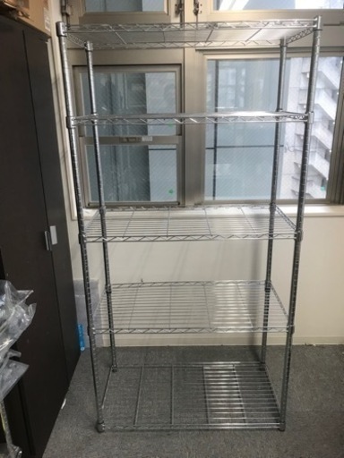 中古　メタルラック　シルバー　1800×900×450mm  棚