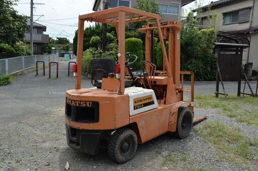 コマツフォークリフト FG-14 ダブルタイヤ ヒンジドフォーク