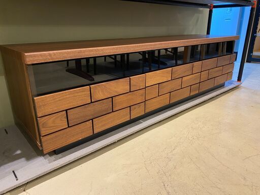 宇都宮でオシャレな家具を探すなら『オトワリバース！』テレビボード W1500 ブラウン テレビ台 ローボード リビング家具 中古品