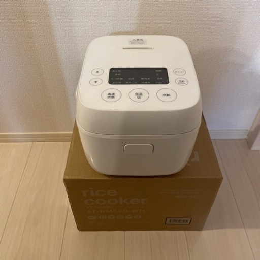 炊飯器 ホワイト AT-RM32B-WH [3合 /マイコン]