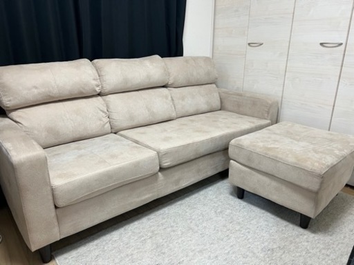 限定値下げ中！美品　オットマン　L字ソファ変形タイプ　ソファ