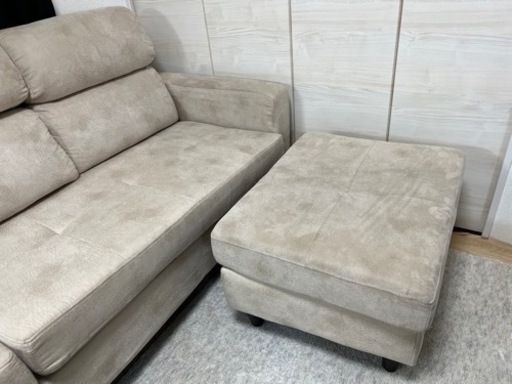 限定値下げ中！美品　オットマン　L字ソファ変形タイプ　ソファ