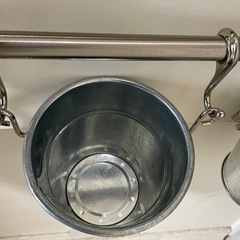 【お譲り先決まりました】IKEA FINTORP フィントルプ  レール＆フック＆バスケットの画像