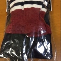 中高生用野球アンダーソックス新品と中古の2足の画像