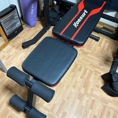 KOMSURF トレーニングアジャスタブルベンチ（ベンチプレス台...