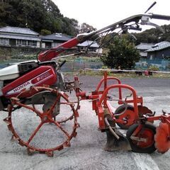 小畝マルチャー　マルチ張り　5馬力管理機セット　実働　ジャガ、さ...