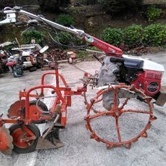 小畝マルチャー　マルチ張り　5馬力管理機セット　実働　ジャガ、さつま芋など！！の画像