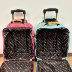 【引取】キャリーケース 2つセット ATSUKI ONISHI アツキオオニシ ドットキャリー 1～2泊 23L 機内持ち込み可の画像
