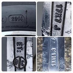 【バリ溝】♦215/60R/17インチ アルミホイール＆スタッドレス4本セットの画像