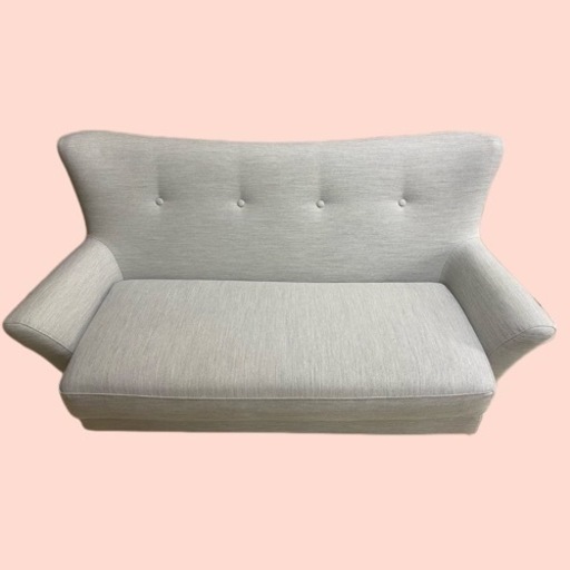 Francfranc 2人掛けソファ ライトグレー