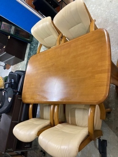 食卓テーブルセット　椅子4脚付き　リサイクルショップ宮崎屋　住吉店　22.12.5F