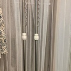 物干し竿　と　クリップ2個