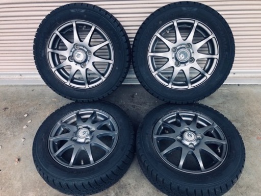 冬タイヤ 155/65R13 軽自動車用アルミ付きスタッドレス4本組