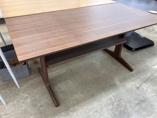 【お値下げ致しました！！】無印良品 リビング ダイニングテーブル ウォールナット材 No.2316● ※現金、クレジット、スマホ決済対応※