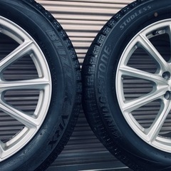 冬タイヤ 225/55R17 アルミ付きスタッドレス ブリザック 4本組の画像