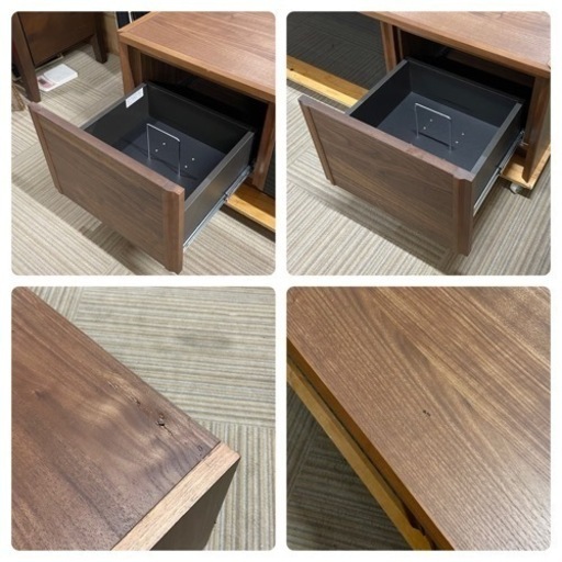 【美品‼️】定価85,800円♪ 高級 モリタインテリア 180cm幅ローボード テレビ台 ダークブラウン♪