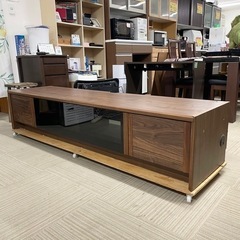 【美品‼️】定価85,800円♪ 高級 モリタインテリア 180cm幅ローボード テレビ台 ダークブラウン♪