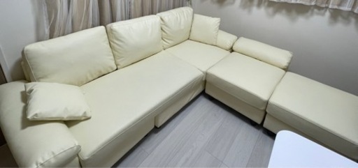 3人掛けソファホワイト