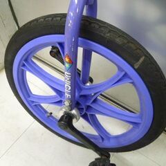 一輪車 18インチ パープル系 ジュニア 18×1.75 苫小牧西店の画像