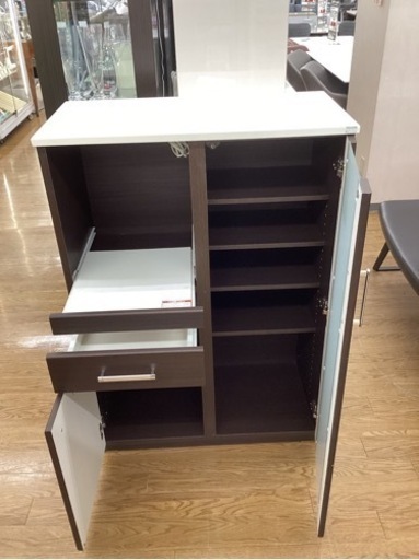 KL-20【新入荷　リサイクル品】レンジボード　ブラウン