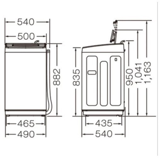 【Hisense】全自動洗濯機