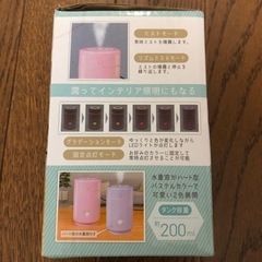 新品未使用　超音波式　卓上ミニ加湿器の画像