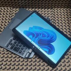富士通 Q775/K 2in1 タブレットパソコン 若干ジャン バッテリー良好の画像