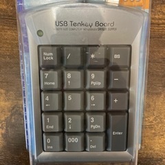 【未使用】USBテンキーボード（シルバー）の画像