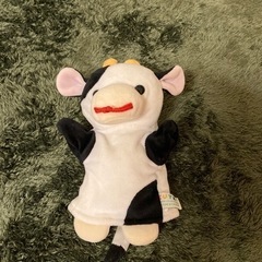 ウシ　パペット　ぬいぐるみ