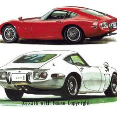 NC-229トヨタ2000GT限定版画 直筆サイン額装●作家 平右ヱ門 NC-229 トヨタ2000GT 限定版画 直筆サイン有 額装済 作家 平右ヱ門