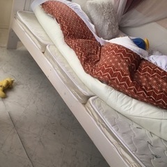 シングルベッド　ナチュラルの画像