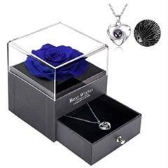 プレゼントに⭐️ プリザーブドフラワー ネックレス バラ ジュエ...