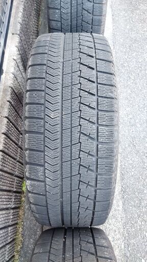 スタッドレスタイヤセット 225/50R18 BRIDGESTONE VRX / MANARAY SPORT メッキホイール 7.5J 114.3 1台分 エリシオン プレステージ 等