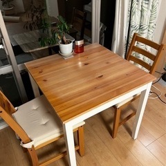 明日13時まで‼️ Ikea のダイニングセット　テーブル　椅子...