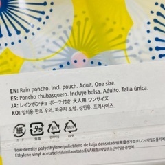 【100円】レインコートの画像