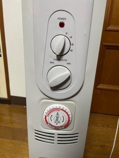 【中古品】《クリアな暖房に》AucSale 1500W 10枚フィン オイルヒーター