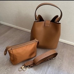 S’AIME バッグ　ブラウンの画像