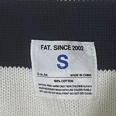 FAT ボーダーニット セーターの画像