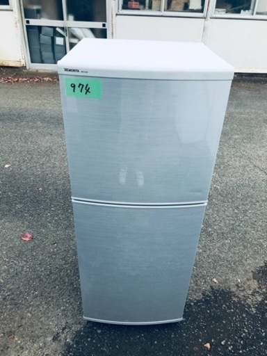 ②974番 ユーイング✨ノンフロン冷凍冷蔵庫✨MR-140D‼️