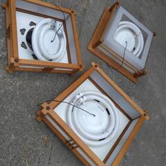 照明　和風　3個