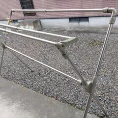 【難あり】ステンレス伸縮式物干しスタンド