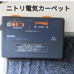 ニトリ電気カーペット　