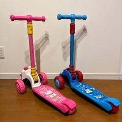ロボカーポリー　タイヤが光る　キックスケーターの画像
