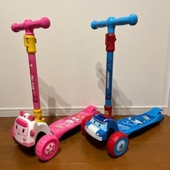 ロボカーポリー　タイヤが光る　キックスケーターの画像