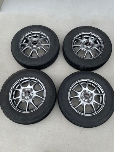 2016年製中古スタッドレスタイヤ、ホイール、ナット付145/80R13