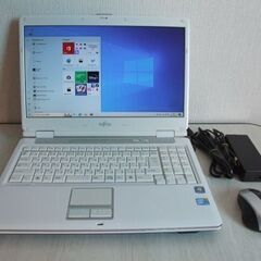 高速SSD240GB搭載　Fujitsu FMV-BIBLO NF/E55 ノートパソコン　(a255) 